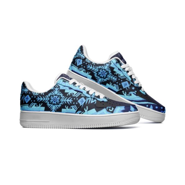Unisex Low Top Leather Sneakers - Image 2