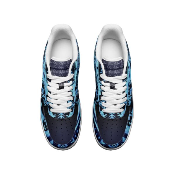 Unisex Low Top Leather Sneakers - Image 3