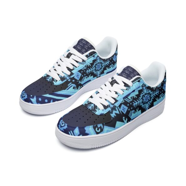 Unisex Low Top Leather Sneakers - Image 4