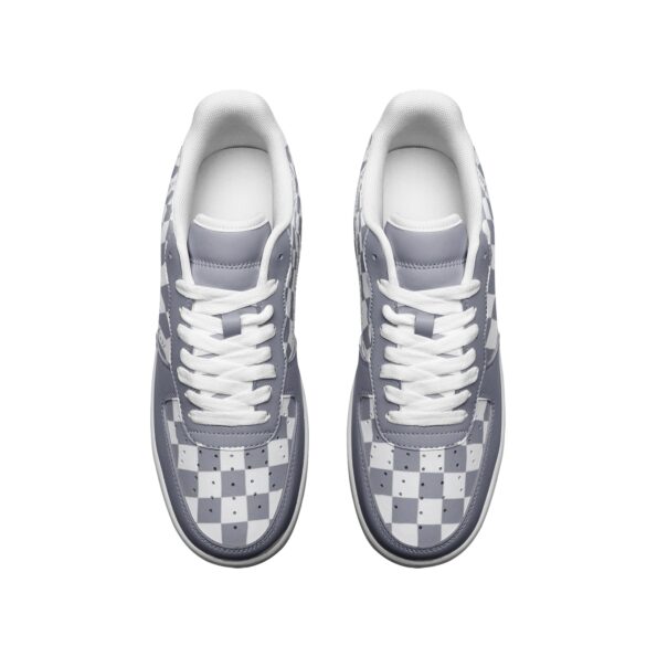 Unisex Low Top Leather Sneakers - Image 3