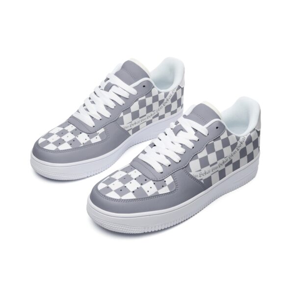 Unisex Low Top Leather Sneakers - Image 4