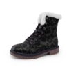 Black Animal Pattern Boots