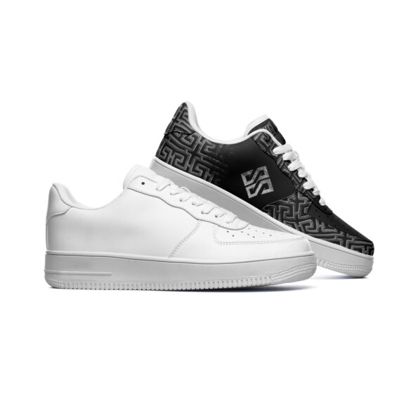 Unisex Low Top Leather Sneakers - Image 2