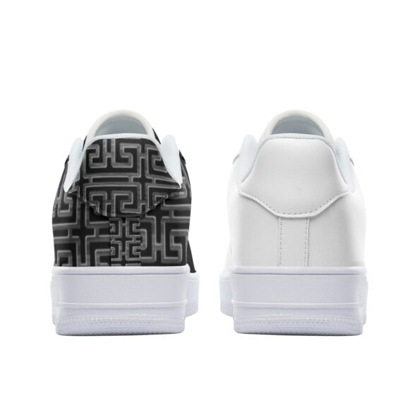 Unisex Low Top Leather Sneakers - Image 5