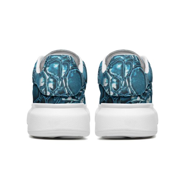 Unisex Non Slip Lace Up Faux Leather Sneakers - Image 6