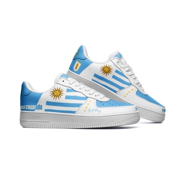 Unisex Low Top Leather Sneakers - Image 2