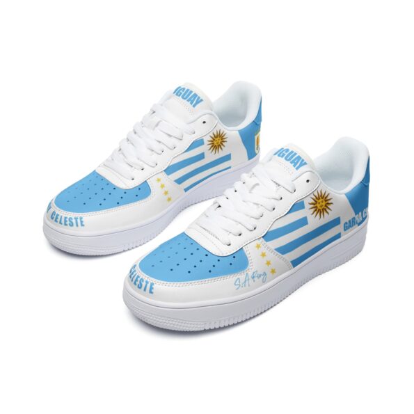 Unisex Low Top Leather Sneakers - Image 4