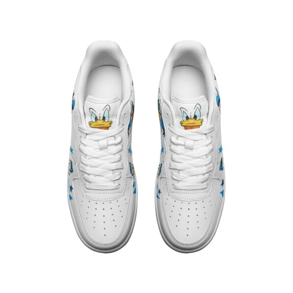 Unisex Low Top Leather Sneakers - Image 3