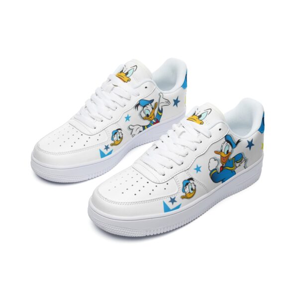 Unisex Low Top Leather Sneakers - Image 4