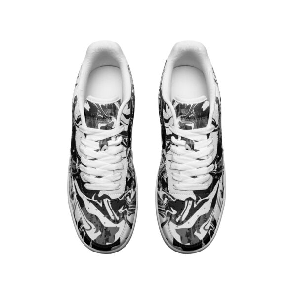 Unisex Low Top Leather Sneakers - Image 3