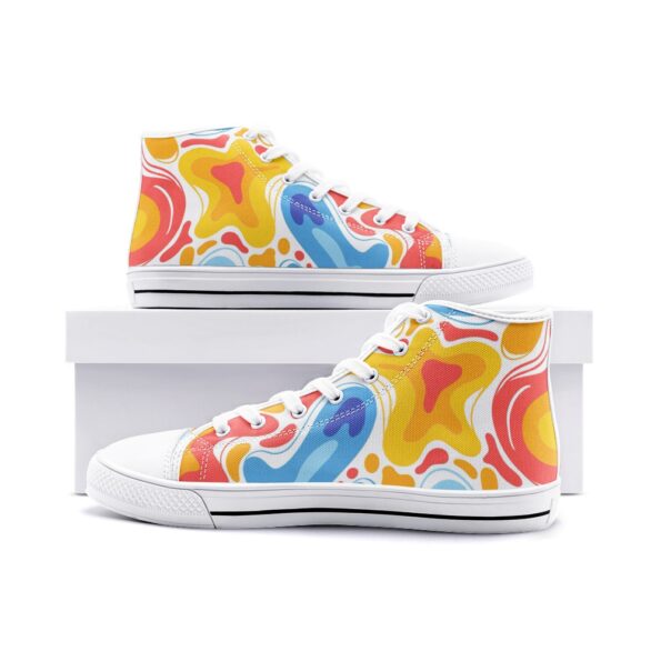Unisex High Top Canvas Shoes - Image 2