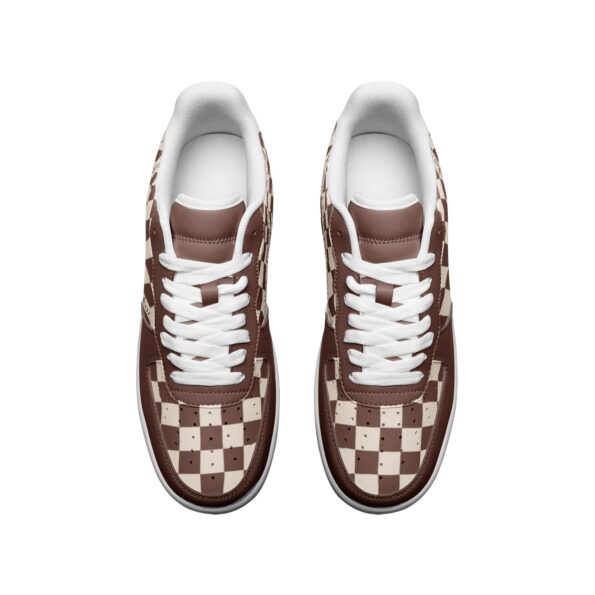 Unisex Low Top Leather Sneakers - Image 3