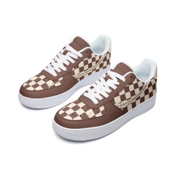 Unisex Low Top Leather Sneakers - Image 4