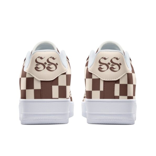 Unisex Low Top Leather Sneakers - Image 5