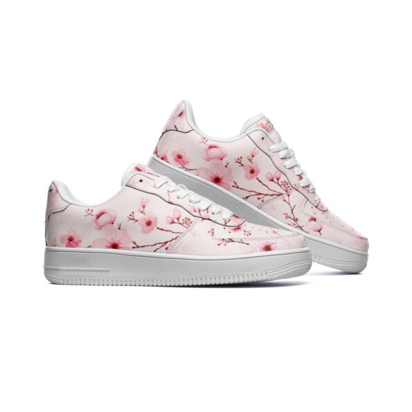 Unisex Low Top Leather Sneakers - Image 2