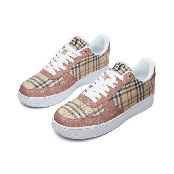 Unisex Low Top Leather Sneakers - Image 4