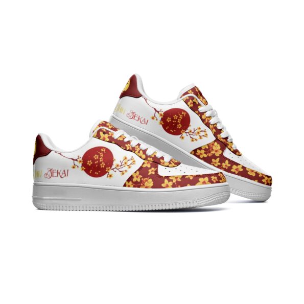 Unisex Low Top Leather Sneakers - Image 2