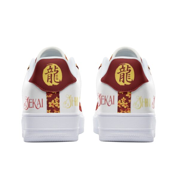 Unisex Low Top Leather Sneakers - Image 5