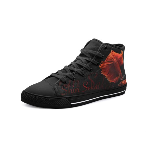 Unisex High Top Canvas Shoes - Image 4