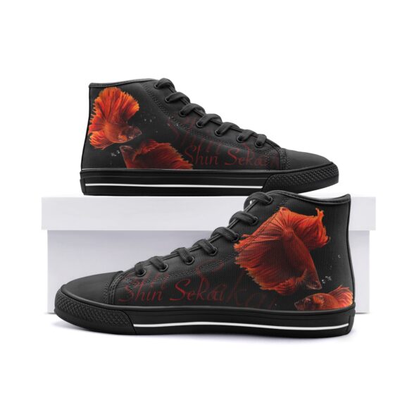 Unisex High Top Canvas Shoes - Image 5