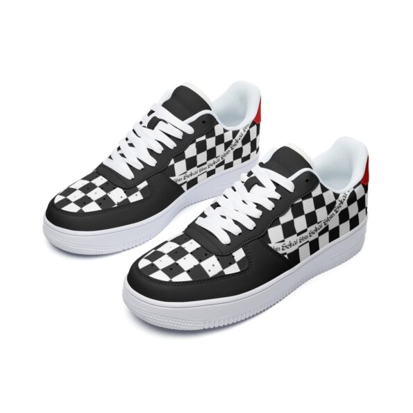 Unisex Low Top Leather Sneakers - Image 4