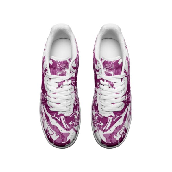 Unisex Low Top Leather Sneakers - Image 3