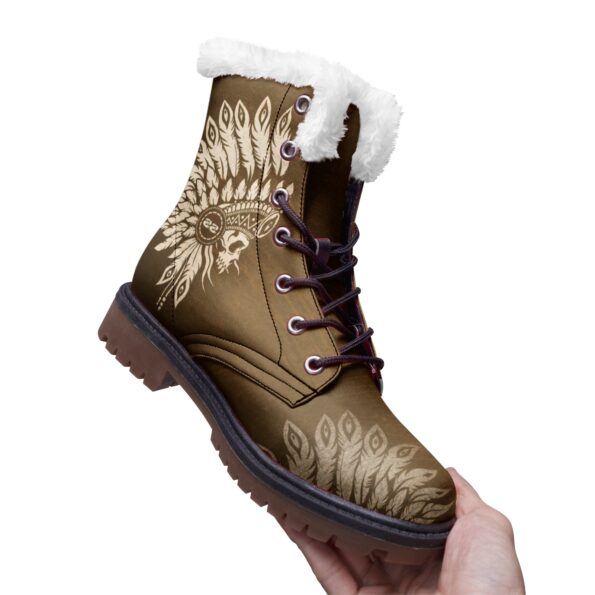Unisex Lace Up Winter Boots Fashion Comfort Chukka Boots - Image 2