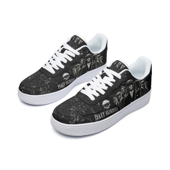 Unisex Low Top Leather Sneakers - Image 4