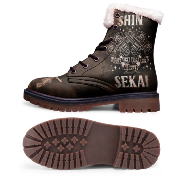 Unisex Lace Up Winter Boots Fashion Comfort Chukka Boots - Image 3