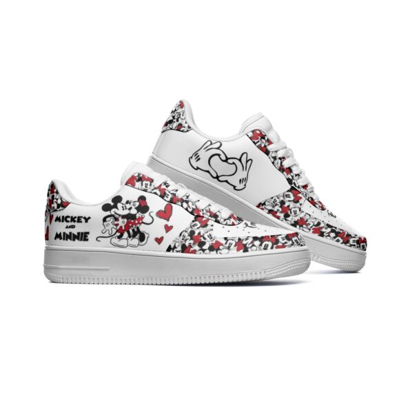 Unisex Low Top Leather Sneakers - Image 2