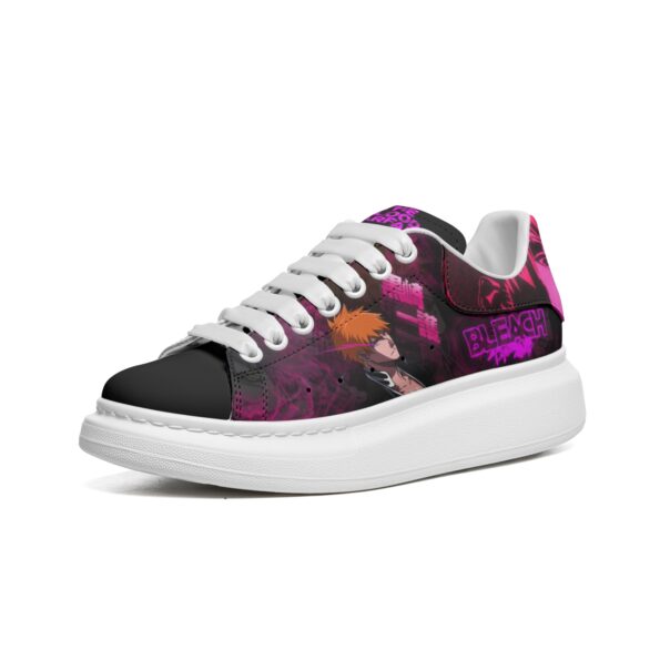 Unisex Non Slip Lace Up Faux Leather Sneakers