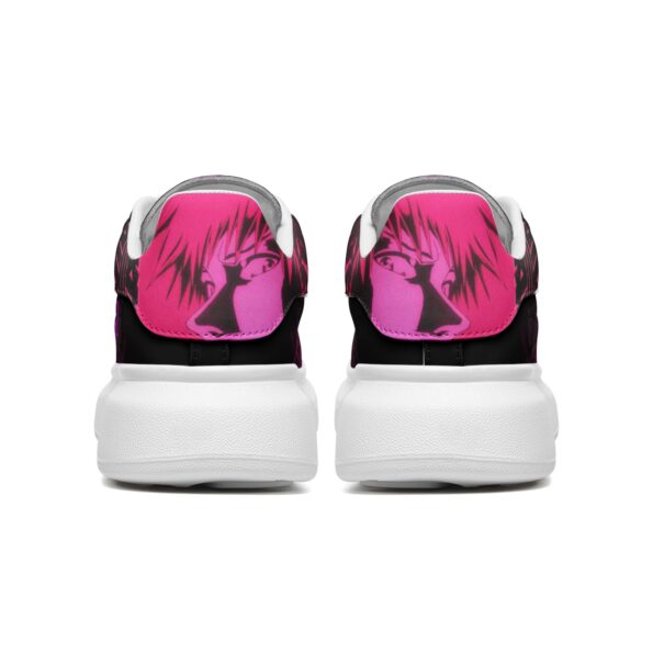 Unisex Non Slip Lace Up Faux Leather Sneakers - Image 6