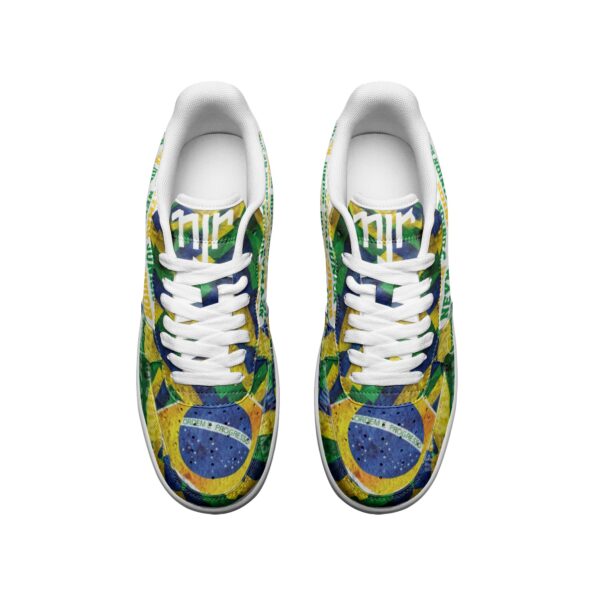 Unisex Low Top Leather Sneakers - Image 3