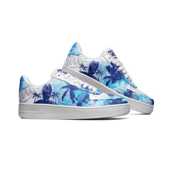 Unisex Low Top Leather Sneakers - Image 2