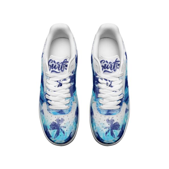 Unisex Low Top Leather Sneakers - Image 3