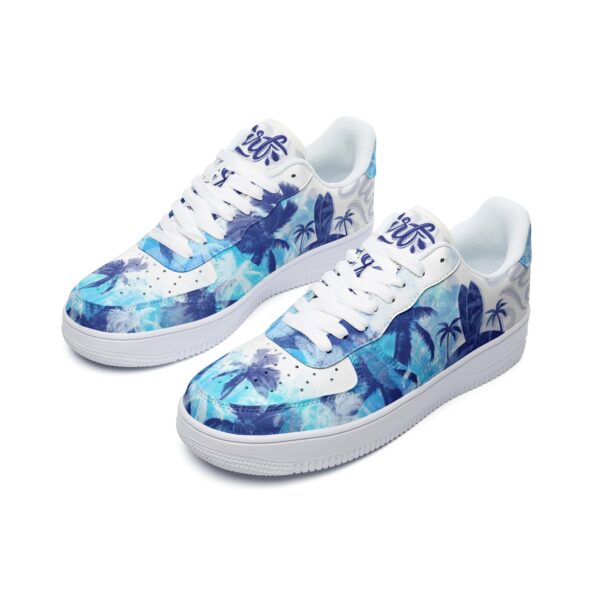 Unisex Low Top Leather Sneakers - Image 4