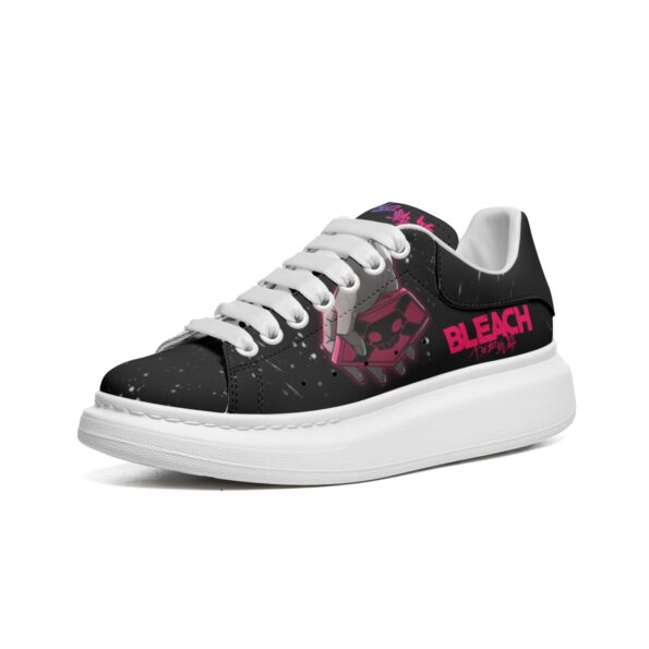 Unisex Non Slip Lace Up Faux Leather Sneakers