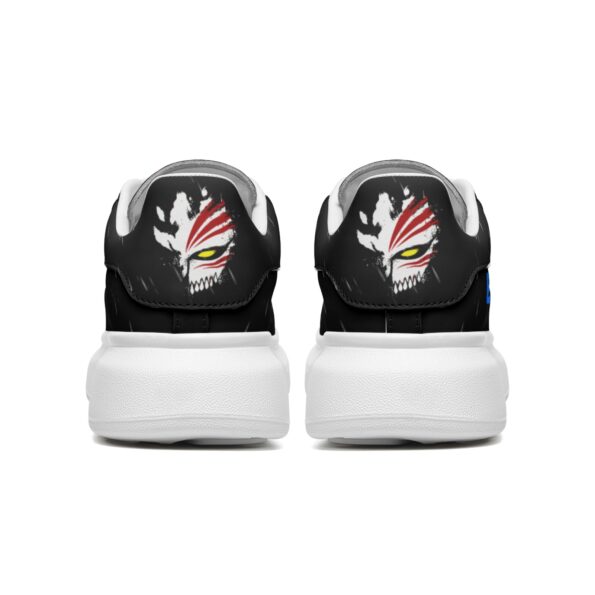 Unisex Non Slip Lace Up Faux Leather Sneakers - Image 6