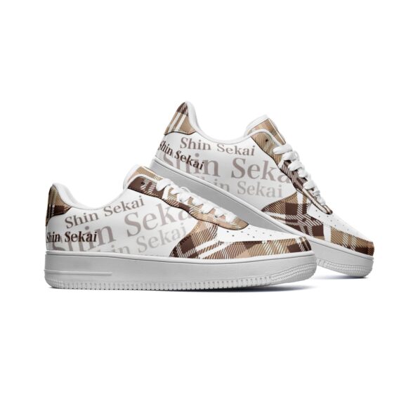 Unisex Low Top Leather Sneakers - Image 2