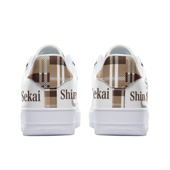 Unisex Low Top Leather Sneakers - Image 5