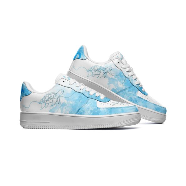Unisex Low Top Leather Sneakers - Image 2