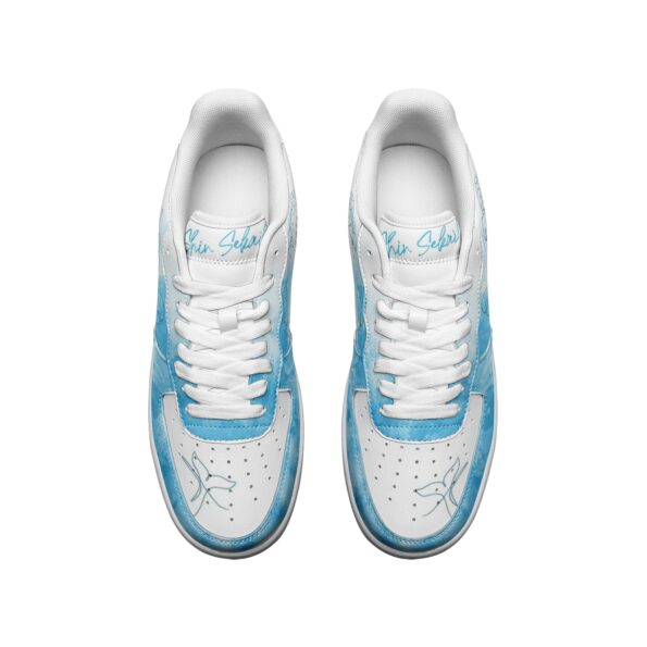Unisex Low Top Leather Sneakers - Image 3