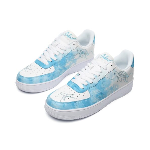 Unisex Low Top Leather Sneakers - Image 4
