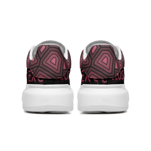 Unisex Non Slip Lace Up Faux Leather Sneakers - Image 6
