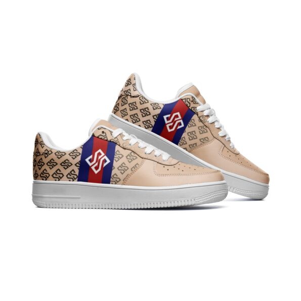 Unisex Low Top Leather Sneakers - Image 2