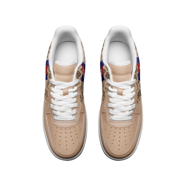 Unisex Low Top Leather Sneakers - Image 3