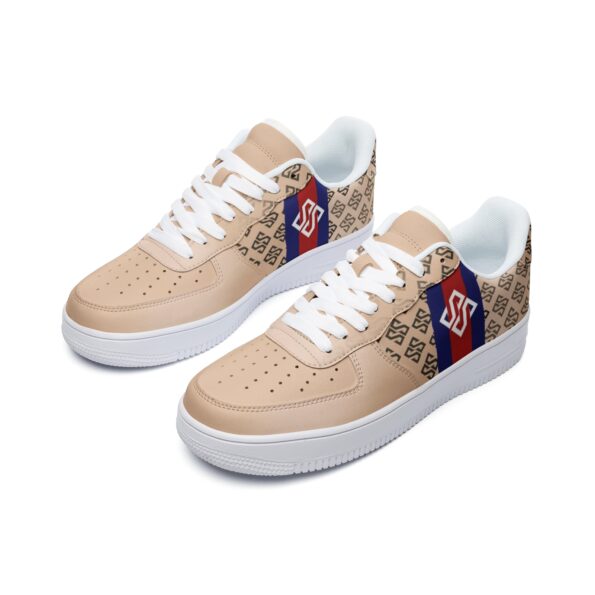 Unisex Low Top Leather Sneakers - Image 4