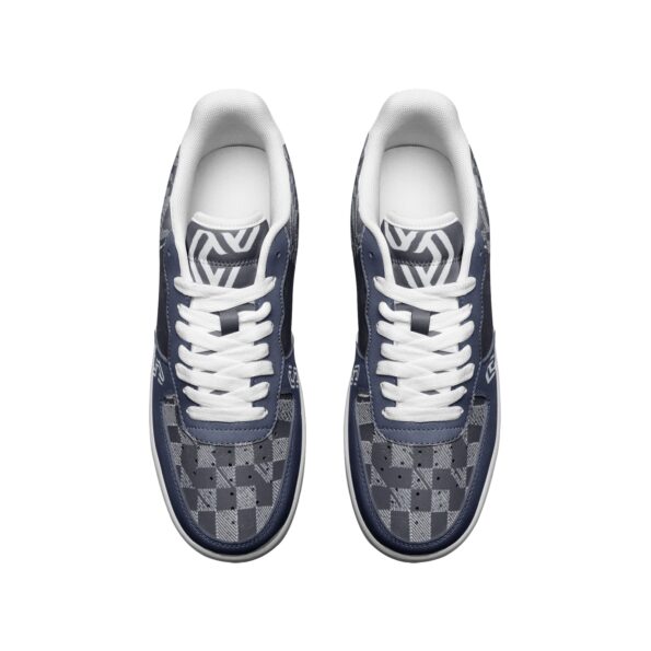 Unisex Low Top Leather Sneakers - Image 3