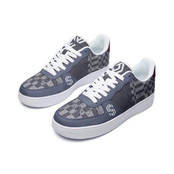 Unisex Low Top Leather Sneakers - Image 4
