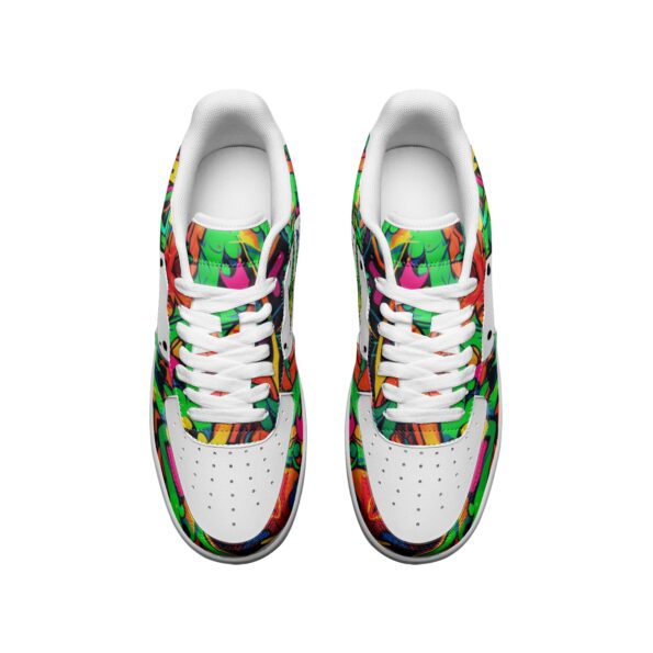 Unisex Low Top Leather Sneakers - Image 3